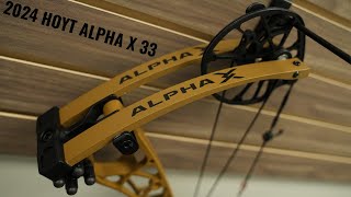 2024 Hoyt Alpha X 33 This Bow Is INCREDIBLE [upl. by Ahsakal992]