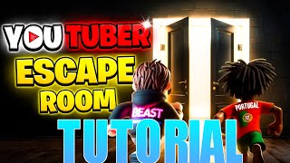 YouTuber Escape Room Fortnite All Levels Tutorial [upl. by Ravilob]