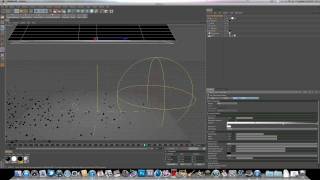 Cinema 4D r12 Dynamics Tutorial Emitter amp Attractor  AcrezHD [upl. by Enyak770]