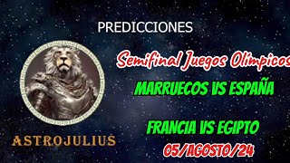 MARRUECOS VS ESPAÑA  FRANCIA VS EGIPTO  05 AGOSTO24 predicciones futbol [upl. by Weidar]