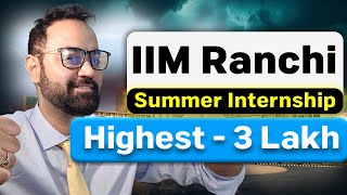 IIM Ranchi Summer Internship Report  Companies at campus  CAP IIMs [upl. by Goody204]