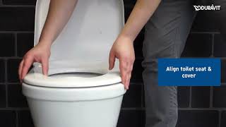 How To Install A Duravit Starck 3 Toilet Seat and Cover [upl. by Latsyk825]