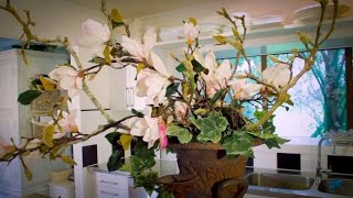 How to arrange with Magnolias Floristry Tutorial [upl. by Nefets]