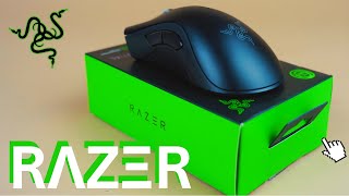 Unboxing Razer Deathadder Essential Black  Wired Gaming Mouse Optical Sensor amp 6400 Dpi [upl. by Erdrich795]