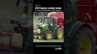 Neu Pöttinger Jumbo 8380 Kurzschnittladewagen mit 65 Messern  Wyss Ittigen [upl. by Letnohs]