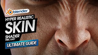 How to Create Ultra Realistic Skin Shader in Blender Using Free Textures Ultimate Guide [upl. by Aisela]