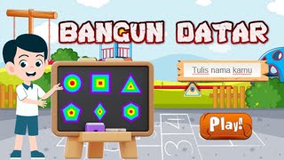 CARA MEMBUAT GAME EDUKASI BANGUN DATAR [upl. by Demb440]