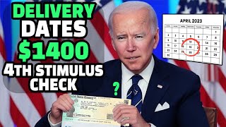 Delivery Dates of Social Security Stimulus 1400 4th Stimulus Check Social Security SSDI SSI [upl. by Cal]