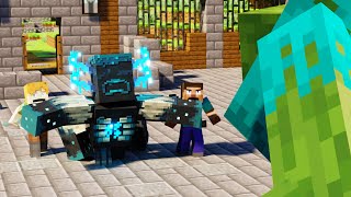 Mutant Warden VS Mutant Zombie  HEROIC FIGHT  Minecraft Animation Movie [upl. by Hgieloj]