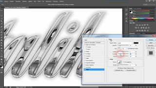 Photoshopta Gerçekçi Metalik Yazı Yazma Photoshop Dersleri [upl. by Anitnelav]