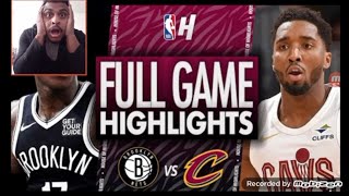 Brooklyn Nets vs Cleveland Cavaliers  Full game Highlights REACTION [upl. by Thompson]