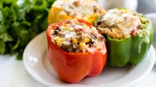 How to Make Easy Stuffed Bell Peppers  The Stay At Home Chef [upl. by Barbarese]