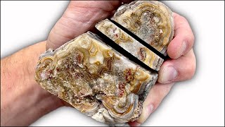 Whats Inside Mexican Agates Cutting Agates Open [upl. by Dray]