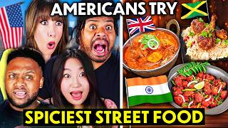 Americans Try The Spiciest Street Food From Around The World [upl. by Lilybelle218]