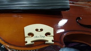 How to Set Up A Violin Bridge [upl. by Siraval]