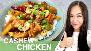 REZEPT Thai Cashew Chicken  scharfes gebratenes Hühnerfleisch mit Gemüse  Thailändisch kochen [upl. by Niwre389]