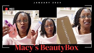 Versace Purple and Belif Aqua Bomb YES Macys Beauty Box January 2024 macysbeautybox macys [upl. by Zerline]