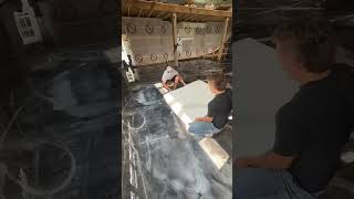 Epic DIY Concrete Floor Transformation [upl. by Aiset]