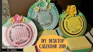 DIY Desktop calendar 2018 [upl. by Annauqahs727]