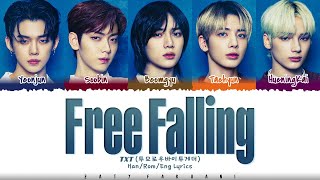 TXT  Free Falling Lyrics Color CodedHanRomEng [upl. by Enimasaj]