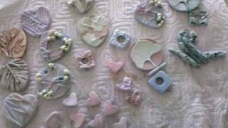 Ceramic Clay Pendants Hand Painting [upl. by Aremus]