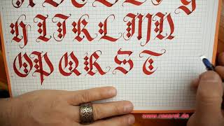 Fraktur Kalligraphie Teil II  Calligraphy Fracture  AC Calligraphy [upl. by Lud]