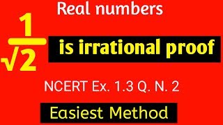 1√2 is irrational proof  Real numbers  NCERT solutions for class 10 Maths  Math Mitra [upl. by Carlstrom]