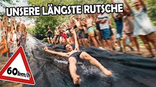 Wir bauen eine gigantische WASSERRUTSCHE mit 500 ZUSCHAUERN [upl. by Bengt740]