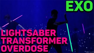 EXO엑소 LIGHTSABER  TRANSFORMER  Overdose REACTION [upl. by Hadihsar]