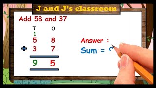 carry over addition Elementary Maths animated classroom [upl. by Uel]