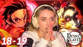 DEMON SLAYER IS A MASTERPIECE🔥 Episodes 18  19 REACTION Season 1 [upl. by Burkitt]