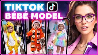 Créer des VIDEOS de Bébés Model Animaux sur TIKTOK et Gagne 1500€ mois [upl. by Nosreh]