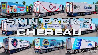 Skin Pack 3 Chereau Truck Custom ETS2 [upl. by Treblih]