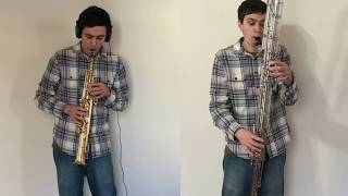 Contrabass Clarinet amp Soprano Sax Improv [upl. by Audre]