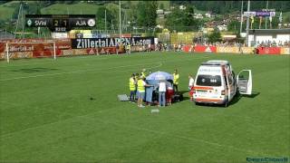 Abdelhak Nouri collapses on pitch in Ajax vs Werder Bremen friendly July 8 2017 [upl. by Elfstan]