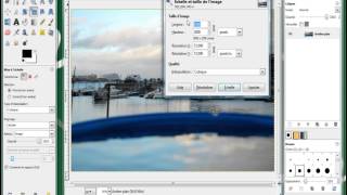 Gimp  Redimensionner et recadrer une photo [upl. by Sualocin868]