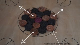 How to arrange carrom board coins for the opening shot [upl. by Georgie497]