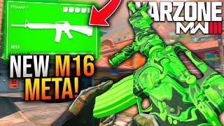 WARZONE New BEST TTK M16 META LOADOUT You NEED To Use Top ASSAULT RIFLE LOADOUT After Update [upl. by Earaj594]