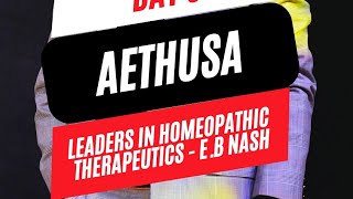 Day 05 of Mastering Nash Materia Medica  Aethusa homoeopathy homeopathy materiamedica shorts [upl. by Katzman]