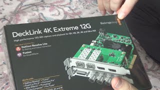 Unboxing and test of Blackmagic Design Decklink 4K Extreme 12G Framegrabber [upl. by Nileuqaj785]