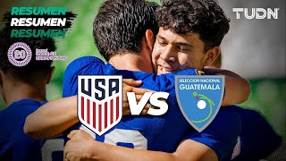 HIGHLIGHTS  Estados Unidos vs Guatemala  CONCACAF Sub20 Championship  TUDN [upl. by Ahsam63]