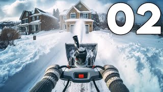 Snow Plowing Simulator  Part 2  I Bought a Snowblower [upl. by Wagoner]