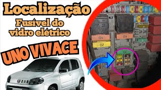 Fiat uno Vivace parou de funcionar o vidro⚠️⚠️Localização do fusível do vidro elétrico [upl. by Pirri318]