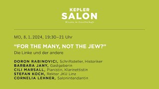 Kepler Salon “FOR THE MANY NOT THE JEW” [upl. by Capwell]