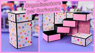 ORGANIZER DA SCRIVANIA FAI DA TE  TORRE BOX  MESTIERI DI CARTA [upl. by Brewer]