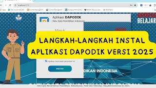 TUTORIAL INSTALL DAPODIK VERSI 2025 [upl. by Atorod]