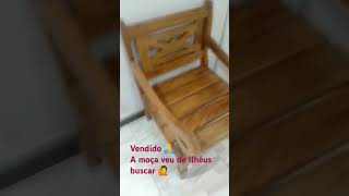 Poltronas de madeira real Foi um presente da sogra 🥺 tivemos de vender 🥺 [upl. by Tterrag]