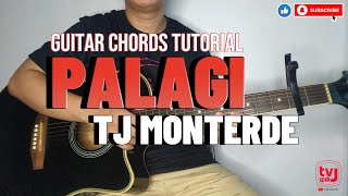 PALAGI  TJ MONTERDE GUITAR CHORDS TUTORIAL  TV ni J [upl. by Gosnell]