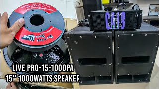 UNBOXING  Live PRO151000PA 15inch 1000watts Speaker [upl. by Sheehan]