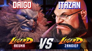 SF6 ▰ DAIGO Akuma vs ITAZAN Zangief ▰ High Level Gameplay [upl. by Renick]